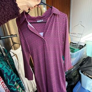 Pink and Purple Chevron Dress